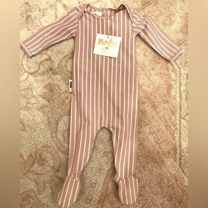 Maniere baby one piece footie NWT 9M